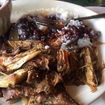 El Rinconcito - Roast pork with rice and beans - Salvadoran Near Me - North Lauderdale, Florida