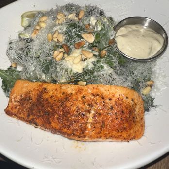 Eureka! - Blackened Salmon Kale Caesar - American Near Me - Las Vegas, Nevada Eureka! - Blackened Salmon Kale Caesar - American Near Me - Las Vegas, Nevada