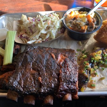Dinosaur Bar-B-Que - Pick Any 3 Combo with sausage, ribs, and wings with the soup (smoked turkey and rice) and Coleslaw - Barbeque Near Me - Rochester, New York Dinosaur Bar-B-Que - Pick Any 3 Combo with sausage, ribs, and wings with the soup (smoked turkey and rice) and Coleslaw - Barbeque Near Me - Rochester, New York