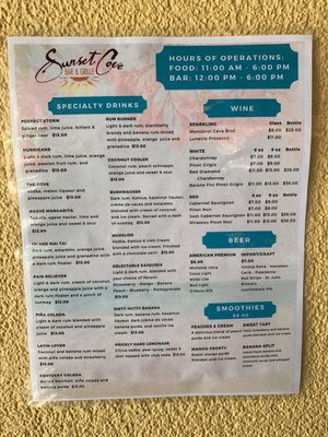 Menu photo 4 Sunset Cove Charlotte Amalie, VI