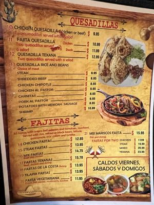 Menu photo 5 Echalee Mexican Grill Tallahassee, FL