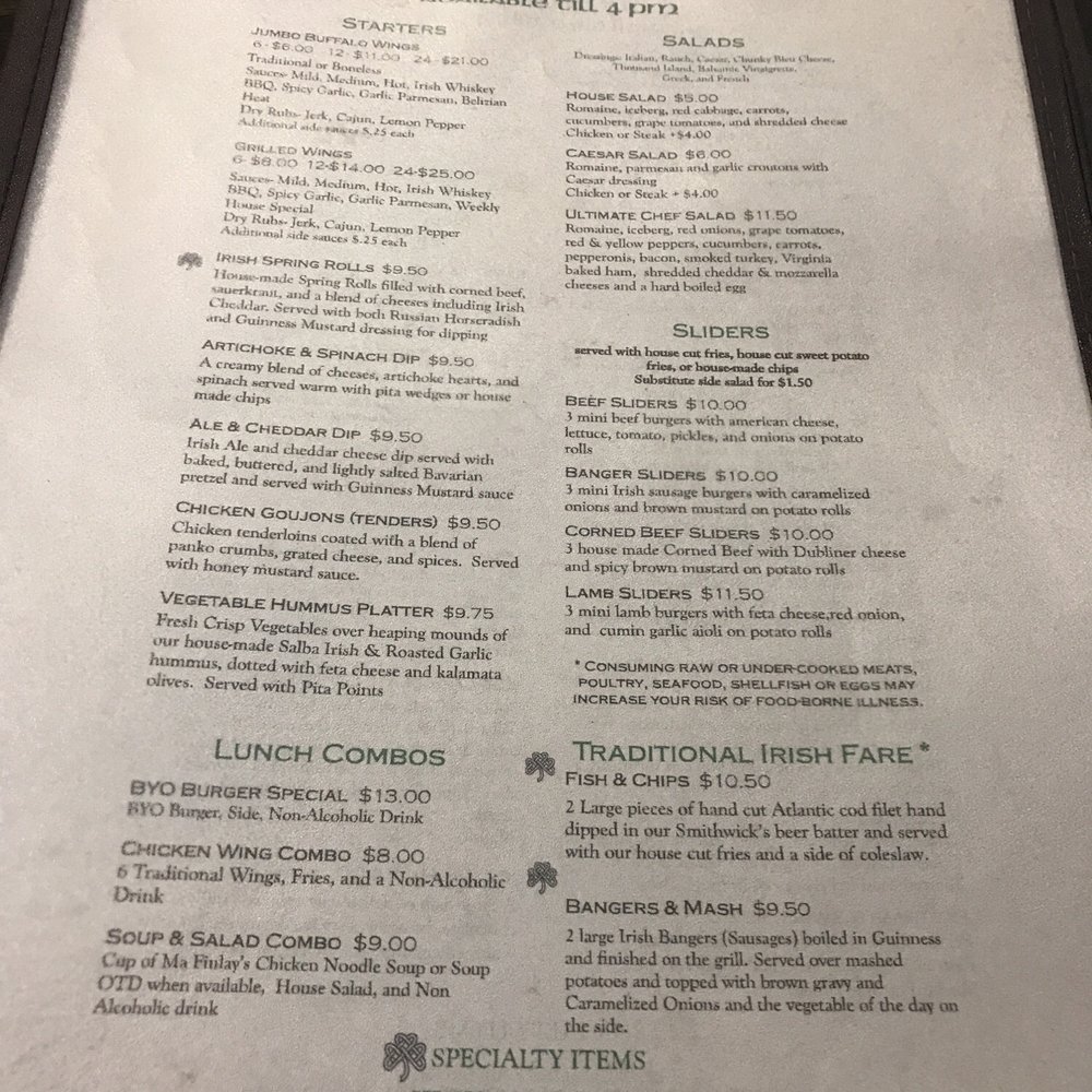 Menu Menu