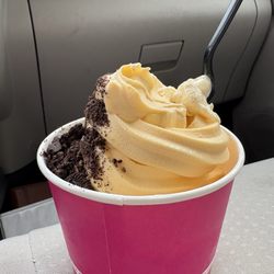 MyFroYo - cake batter and fancy vanilla with Oreo cookie toppings