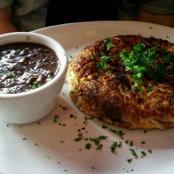 Pambiche - plantain omlette and black beans - Cuban Near Me - Portland, Oregon Pambiche - plantain omlette and black beans - Cuban Near Me - Portland, Oregon