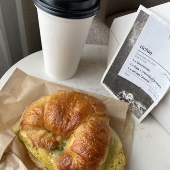 Mr West Cafe Bar Downtown - Egg & croissant - Bars Near Me - Seattle, Washington