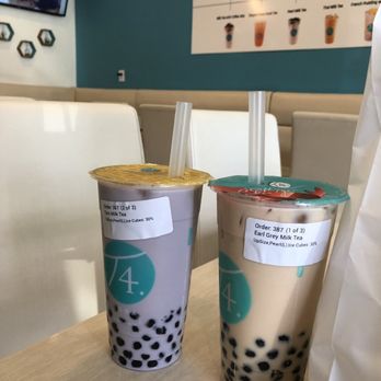 T4 - Taro pearl milk tea with boba, earl gray milk tea with boba - Bubble Tea Near Me - Sacramento, California T4 - Taro pearl milk tea with boba, earl gray milk tea with boba - Bubble Tea Near Me - Sacramento, California