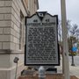 Photo of Post Office and Citizens Building Historic Marker