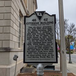 Post Office and Citizens Building Historic Marker - Post Office and Citizens Building Historic Marker, Rock Hill