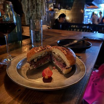 Warlord - The burger with radish garnish. - Specialty Food Near Me - Chicago, Illinois
