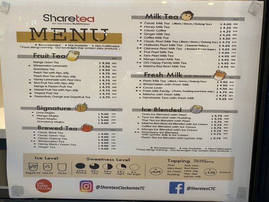 Menu photo 6 Sharetea Happy Valley, OR Menu photo 6 Sharetea Happy Valley, OR