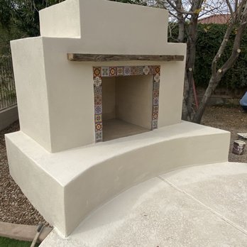 JNK Landscaping and Pools - Completed fireplace - Landscape Architects or Designers Near Me - Gilbert, Arizona