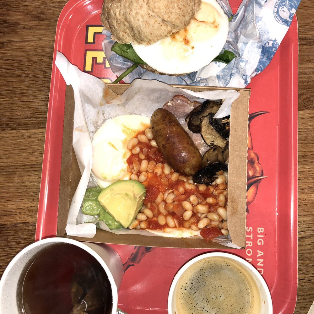 What's inside the big breakfast box and the mushroom and egg burger