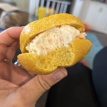 Baltik's Bagel - Mini plain bagel with lox and Meyer lemon cream cheese. - Bagels Near Me - Richmond, Virginia Baltik's Bagel - Mini plain bagel with lox and Meyer lemon cream cheese. - Bagels Near Me - Richmond, Virginia
