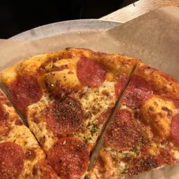 Pizza with way too much oregano
