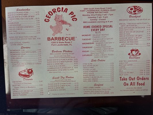 Menu photo 3 Georgia Pig Barbeque Restaurant Davie, FL Menu photo 3 Georgia Pig Barbeque Restaurant Davie, FL
