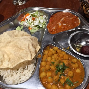 Sagarmatha Curry Palace - Butter chicken combo. This butter chicken had way too much tomato sauce! - Indian Near Me - Hamilton, Ontario