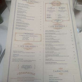 Josephine - Menu - French Near Me - Alexandria, Virginia Josephine - Menu - French Near Me - Alexandria, Virginia