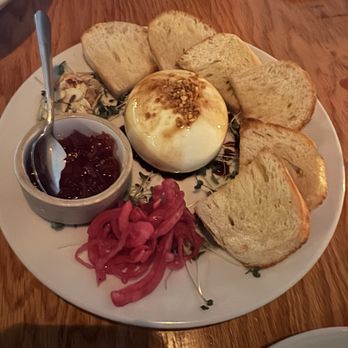 Bettola Bistro - Burrata with tomato jam, pickled onions and almonds - Italian Near Me - Denver, Colorado