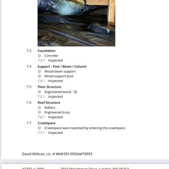Pillar To Post Home Inspectors - Inspection report showing crawl space "inspected" but failed to note the MISSING plumbing from the bathtub - Home Inspectors Near Me Pillar To Post Home Inspectors - Inspection report showing crawl space "inspected" but failed to note the MISSING plumbing from the bathtub - Home Inspectors Near Me
