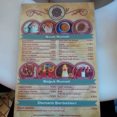 Menu photo 1 Moda Çikolatacısı Istanbul, 34 Menu photo 1 Moda Çikolatacısı Istanbul, 34