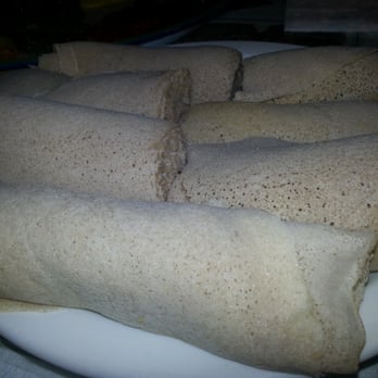 Axum Restaurant - injera (Thin, traditional bread used for eating) - Ethiopian Near Me - Vancouver, British Columbia