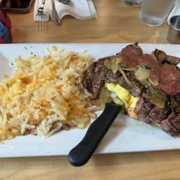 We're Moving on Up Ribeye Omelet We're Moving on Up Ribeye Omelet