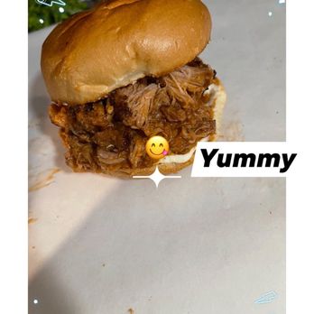 Hot Shot Coffee Shack - Pull pork sandwich - Cafes Near Me - North Fork, California