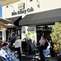 Exterior outside entrance of Rose Bakery Cafe - Corona del Mar, California Exterior outside entrance of Rose Bakery Cafe - Corona del Mar, California