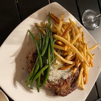 Chalet Gourmet - Ribeye, fries, and green beans. - Salad Near Me - Somerset, Kentucky