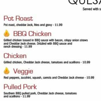 Damon's Grill - What is supposed to be in the veggie quasadilla. Maybe they think people don't know their veggies. - Bars Near Me - Hazleton, Pennsylvania
