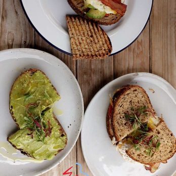 Blueys Kitchen - Breakfast sandwich and avocado toast! - Cafes Near Me - Santa Monica, California