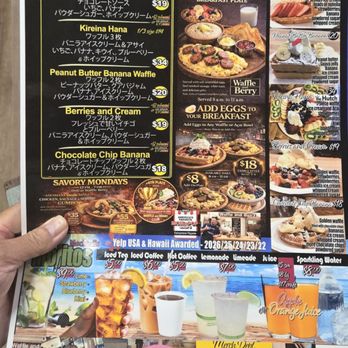 Waffle and Berry - 7-8-26 menu - Waffles Near Me - Honolulu, Hawaii Waffle and Berry - 7-8-26 menu - Waffles Near Me - Honolulu, Hawaii