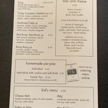 Cafe Moxo - Menu - Soups & Salads - Cafes Near Me - Springfield, Illinois