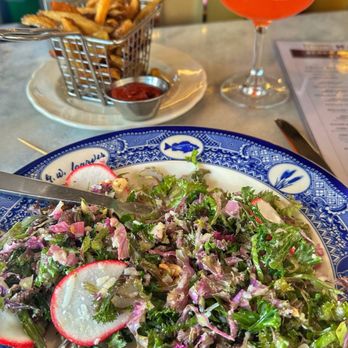 Founding Farmers DC - Delicious kale salad and happy hour fries. - American Near Me - Washington, DC, District of Columbia