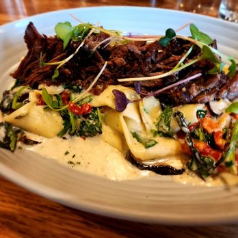 Whiskey Cake - Brisket Pappardelle! - New American Near Me - San Antonio, Texas Whiskey Cake - Brisket Pappardelle! - New American Near Me - San Antonio, Texas