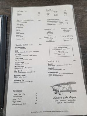 Menu photo 4 Adrian's Langley, BC