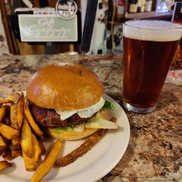 Great burger and fries Great burger and fries
