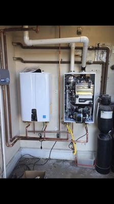 Water Heater Installs - Hot Showers, right? Tankless water heaters, also known as demand-type or instantaneous water heaters, provide hot water only as it is needed. They don't produce the standby energy losses associated with storage water heaters, which can save you money. Water Heater Installs - Hot Showers, right? Tankless water heaters, also known as demand-type or instantaneous water heaters, provide hot water only as it is needed. They don't produce the standby energy losses associated with storage water heaters, which can save you money.