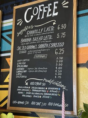 Menu photo 2 Monstera Coffee Studio Clovis, CA