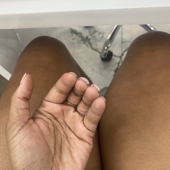 ARIA Nail Bar - Tempe - Came in 4 days later after 2 of my nails had chipped and this was their way of fixing it... - Nail Salons Near Me - Tempe, Arizona