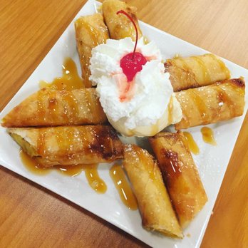 Bachi - Turon (fried banana) with vanilla ice cream - Sushi Bars Near Me - Charlotte, North Carolina Bachi - Turon (fried banana) with vanilla ice cream - Sushi Bars Near Me - Charlotte, North Carolina