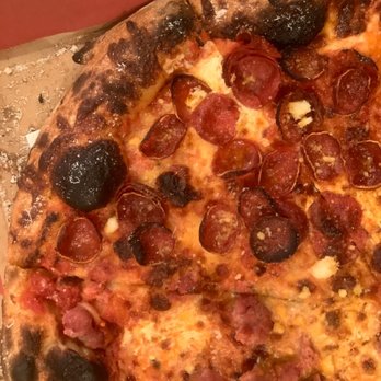 Back Door Pizza - Burnt crust and toppings. - Pizza Near Me - Cherry Hill, New Jersey