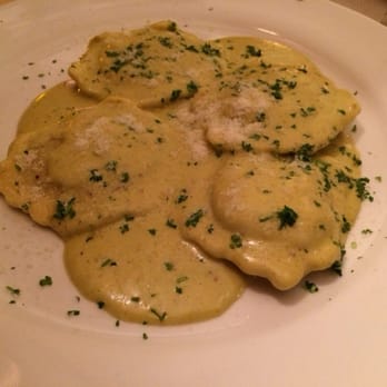 Biscotti Restaurant - Ravioli Di Funghi (mushroom ravioli in a pistachio cream sauce) - Italian Near Me - Derwood, Maryland Biscotti Restaurant - Ravioli Di Funghi (mushroom ravioli in a pistachio cream sauce) - Italian Near Me - Derwood, Maryland