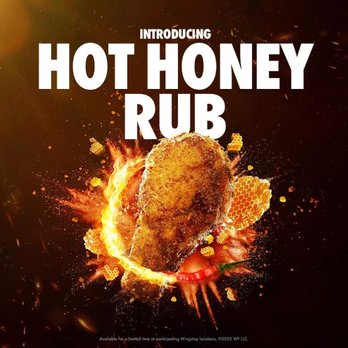 Wingstop - a hot honey rub on a black background - Chicken Wings Near Me - Poway, California Wingstop - a hot honey rub on a black background - Chicken Wings Near Me - Poway, California