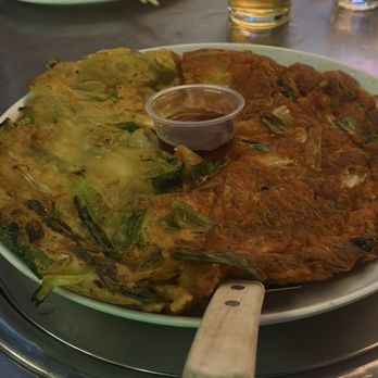 Soosanghan Pocha - Mini Half & Half Pajeon - Korean Near Me - Palisades Park, New Jersey Soosanghan Pocha - Mini Half & Half Pajeon - Korean Near Me - Palisades Park, New Jersey