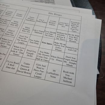 Admiral Pub - Music video bingo night card - American Near Me - Seattle, Washington Admiral Pub - Music video bingo night card - American Near Me - Seattle, Washington