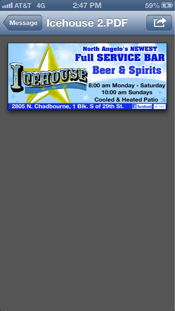ICEHOUSE BEER & SPIRITS Updated June 2024 2805 N Chadbourne St, San