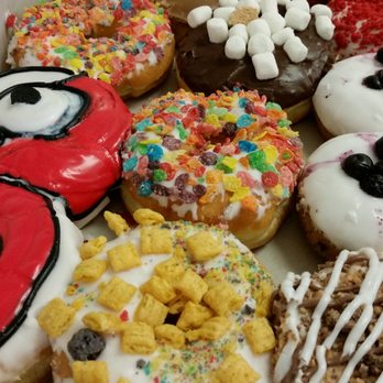 Painted Dough - Captain Crunch... fruity pebbles... smores... just to name a few.. Really good!! - Donuts Near Me - Chino, California Painted Dough - Captain Crunch... fruity pebbles... smores... just to name a few.. Really good!! - Donuts Near Me - Chino, California