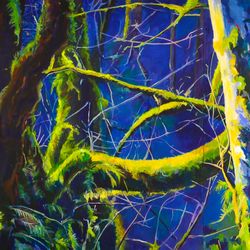 Tom Relth - Can't See The Forest for the Trees, Longview, WA 63x197in