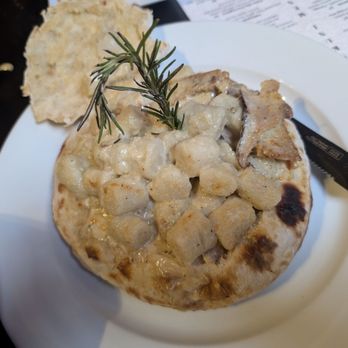 CinKuni - Gnocchi on a pizza crust bowl - Italian Near Me - San Diego, California CinKuni - Gnocchi on a pizza crust bowl - Italian Near Me - San Diego, California